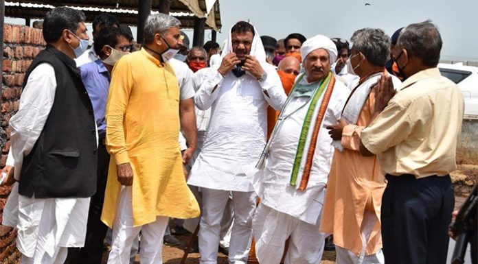 Haryana Agriculture and Farmers Welfare Minister JP Dalal attended the inauguration ceremony of District BJP office on Wednesday.