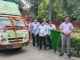 The van was flagged off to make farmers aware under the PM Crop Insurance Scheme.