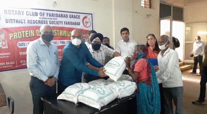 Protein diet provided to TB patients by Rotary Club of Grace and District Red Cross Society