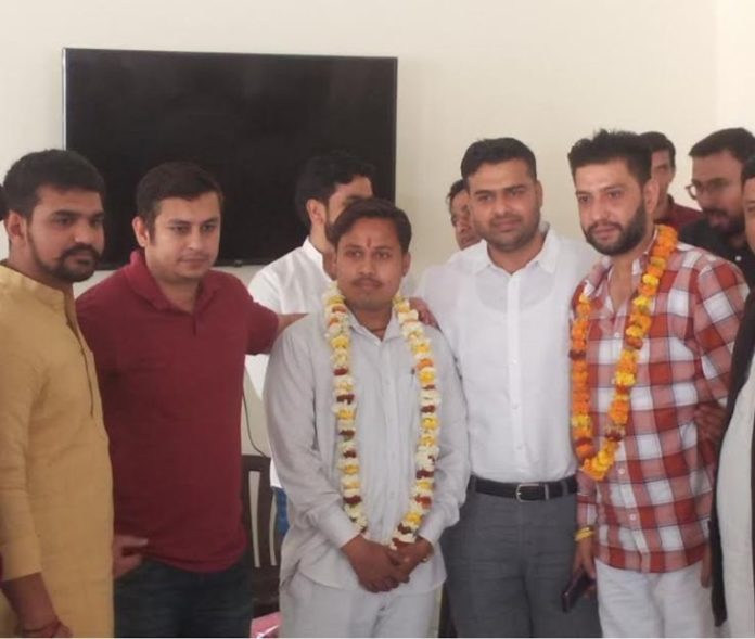 Naveen Saini appointed as President of Jawahar Mandal BJYM by Bharatiya Janata Yuva Morcha