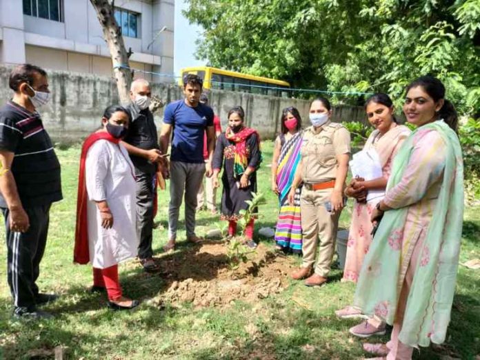 Mahila Thana NIT and social service organization Human Legal Aid and Crime Control Organization celebrated Environment Day by planting saplings