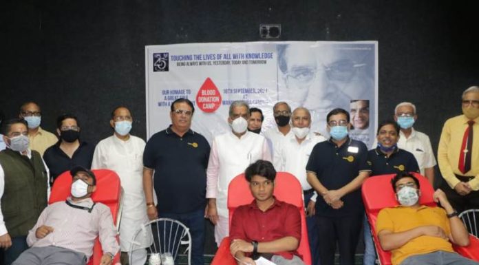 Blood donation camp organized in memory of Dr. OP Bhalla