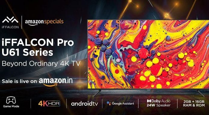 Exclusive launch of iFalcon U61 4K UHD TV with Dolby Audio, HDR10 support on Amazon