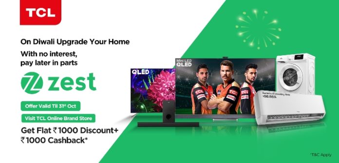 TCL-Zest Dream Big Offers on Range of TCL 4K QLED Smart TVs with Big, Pay Small Campaign