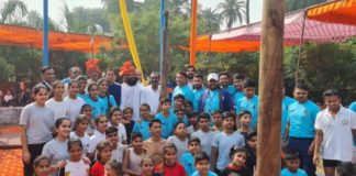 MLA Rajesh Nagar reached the Mallakhamb competition, increased enthusiasm of the players