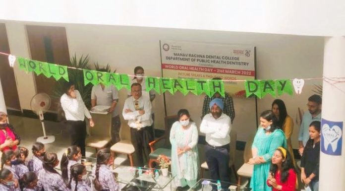 Manav Rachna Dental College celebrated World Oral Health Day