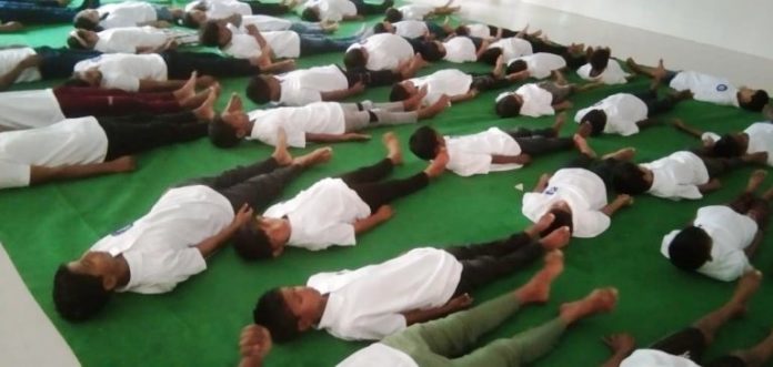 Divyangjan also practiced yoga on the eighth International Yoga Day: DC Jitendra Yadav
