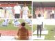 International Yoga Day was celebrated with great pomp in District Jail Faridabad Jail Superintendent Jai Kishan Chillar