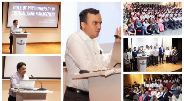 Maringo Asia Hospitals Faridabad organizes a Continuing Medical Education (CME) to create awareness about the role of physiotherapy for patients in critical care