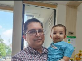 *Successful treatment of 6 month old newborn baby suffering from renal blockage through laparoscopic procedure at Fortis Escorts Faridabad