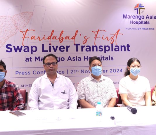 First in Excellence: Maringo Asia Hospitals Faridabad performs the ‘first swap liver transplant’ between two families in Faridabad