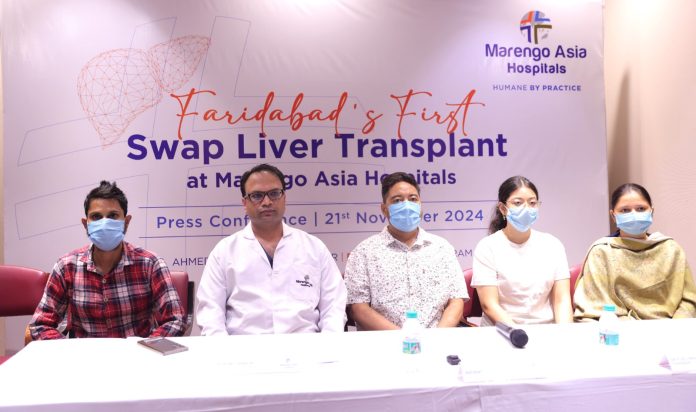 First in Excellence: Maringo Asia Hospitals Faridabad performs the ‘first swap liver transplant’ between two families in Faridabad